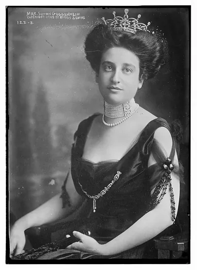 Mrs. Simon Guggenheim, portrait bust, copyright by Harris & Ewing / Harris & Ewing