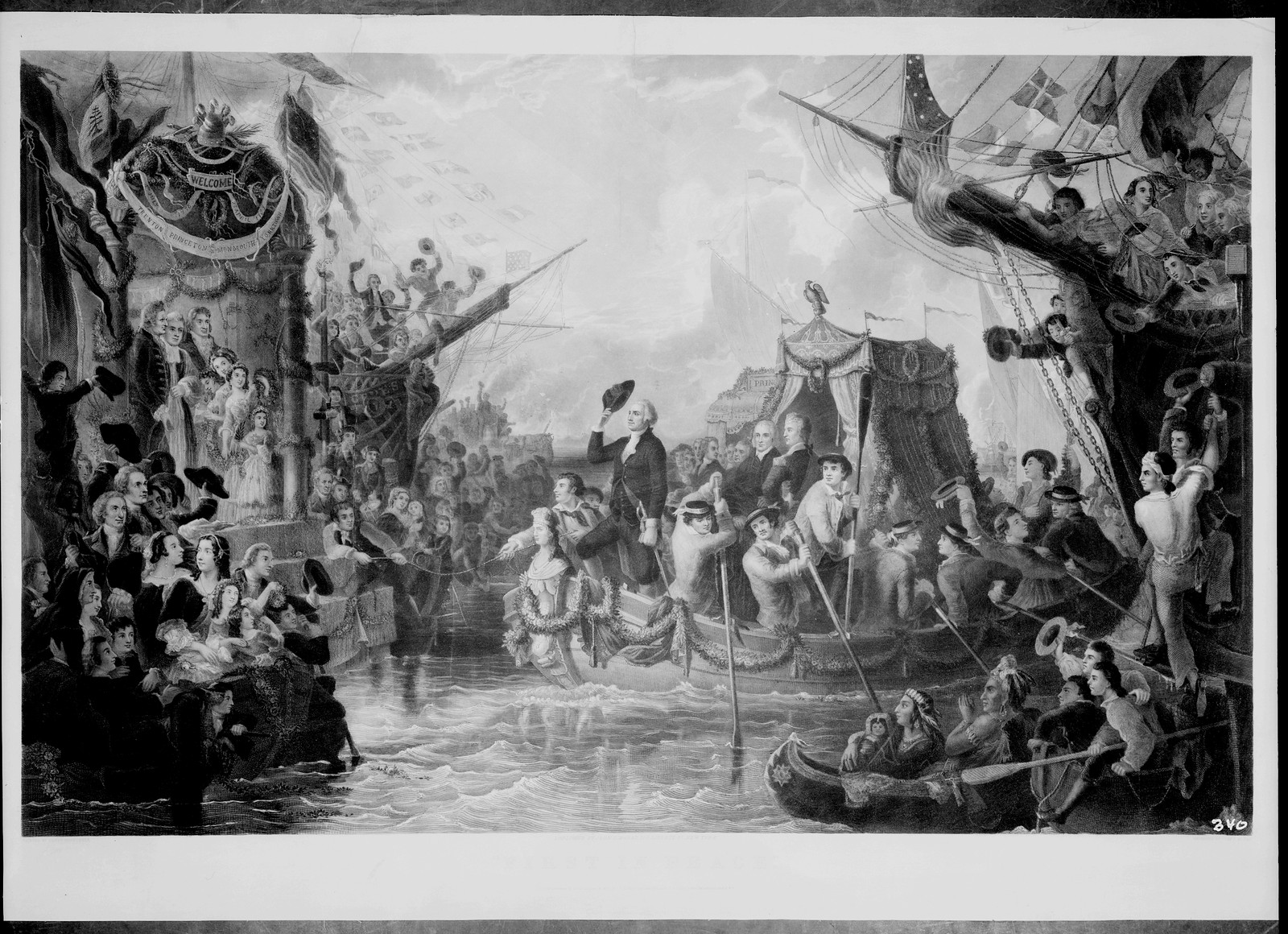 First in peace / painted by Henry Brueckner ; engraved by John McRae., New York : Published by John C. McRae, c1866. — antique engraving