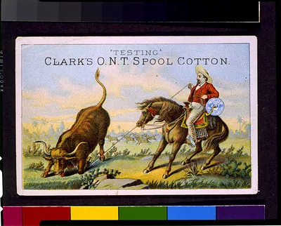 Testing" Clark's O.N.T. spool cotton"