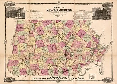 Southern New Hampshire, published by New Hampshire Fire Insurance Co., 1871