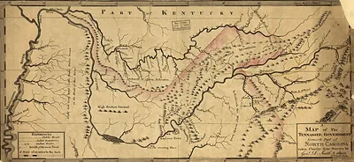 np000149 A map of the Tennessee government, formerly part of North Carolina. 1795