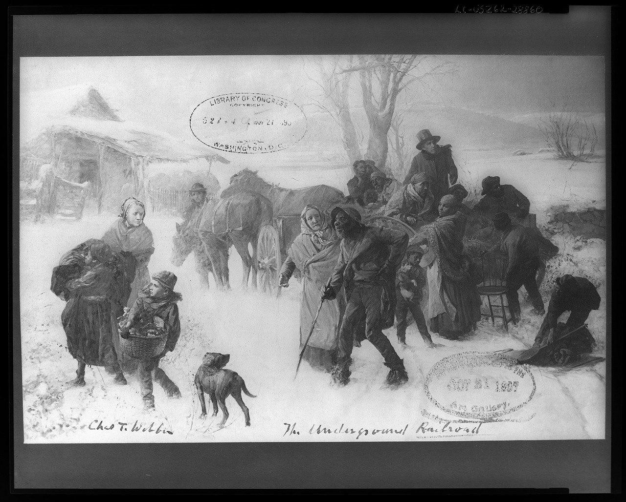 The underground railroad / Chas. T. Webber., c1893. — historic photograph