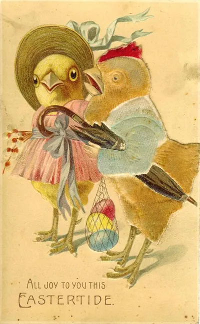 All Joy to You This Eastertide, chick Easter card