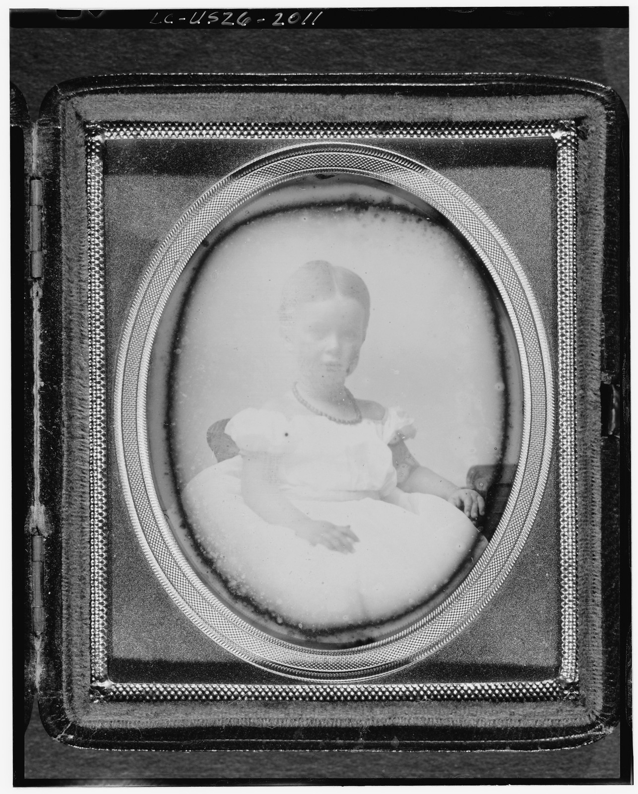 [Mabel Hubbard as a young girl, half-length portrait], [ca. 1860] — historic photograph