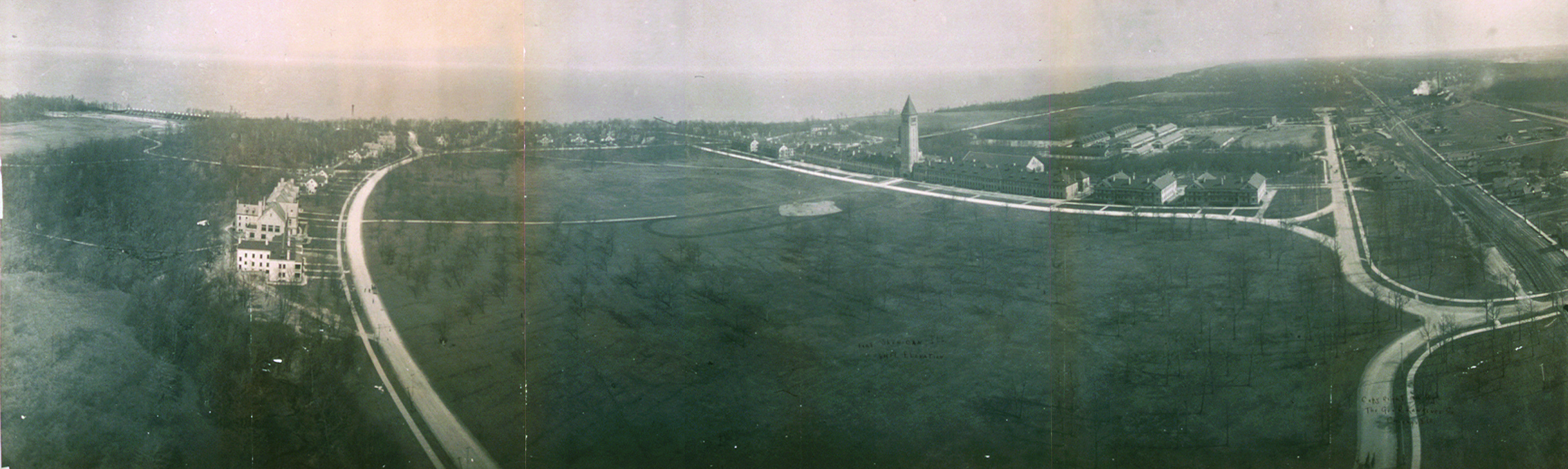 Fort Sheridan 600 ft elevation, Illinois, 1908, 1908 — historic image