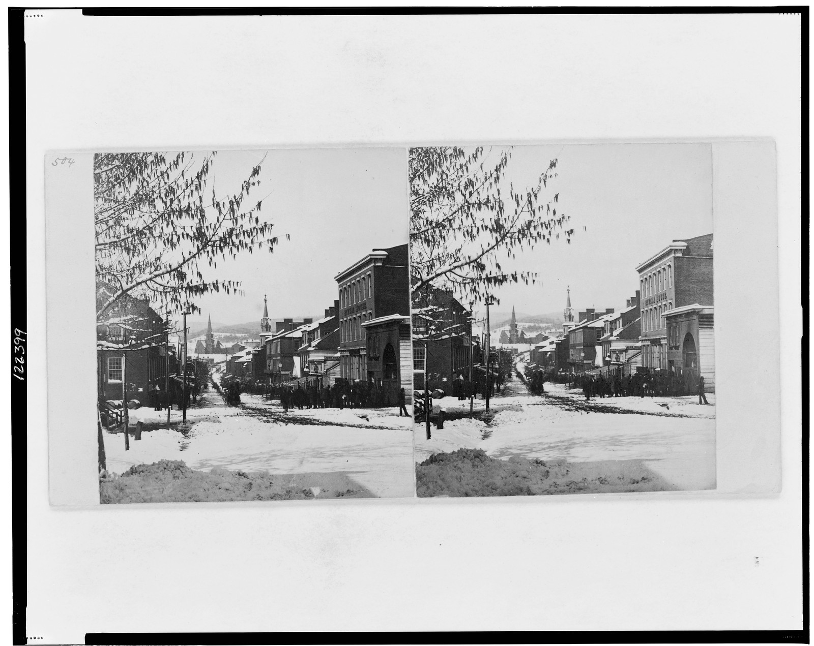 Baltimore St. Cumberland after a snow storm Apl. 10 1862, 1862 — historic photograph