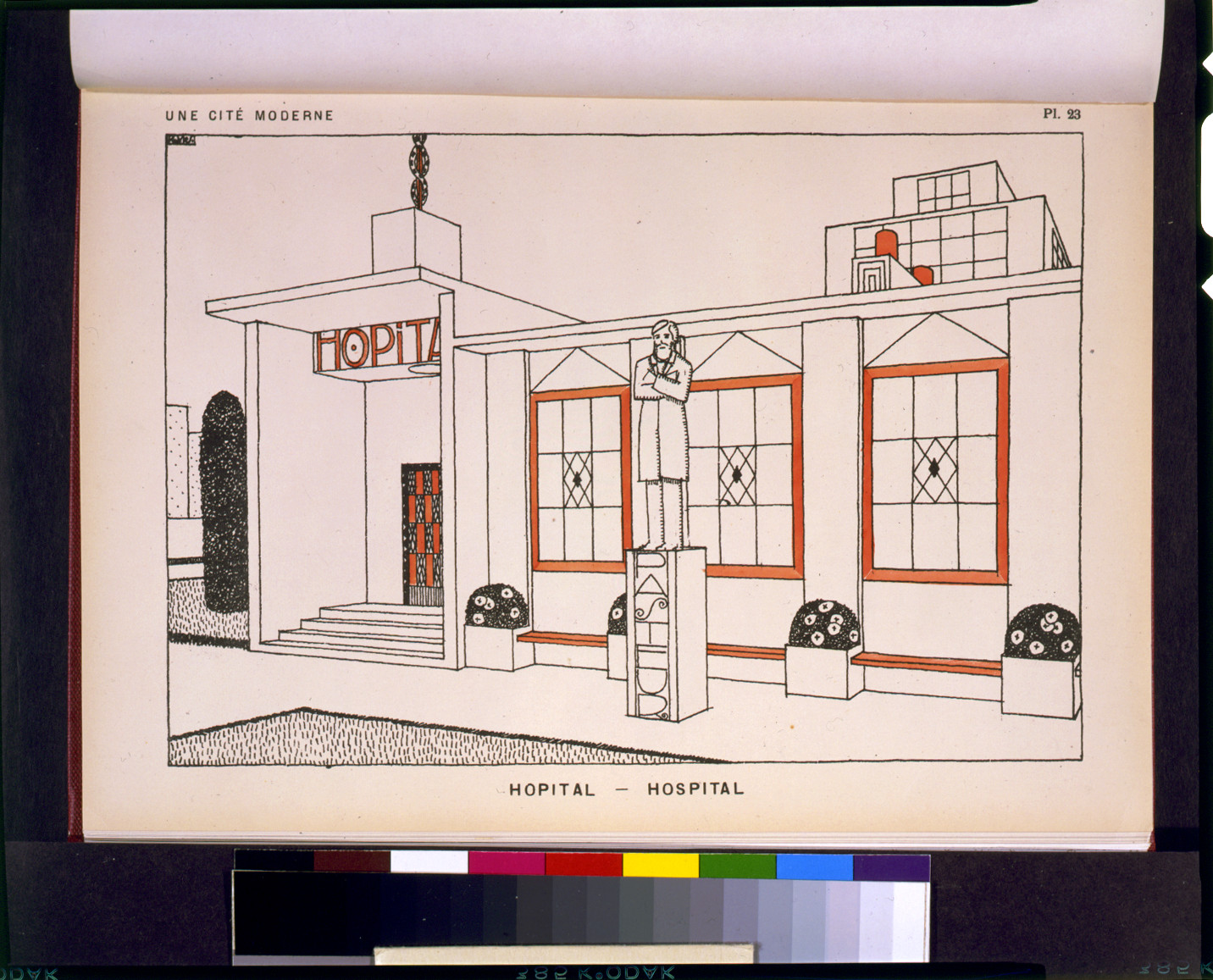 Hôpital - hospital / RMS., London : Benn Brothers Ltd., [1922] — antique lithograph