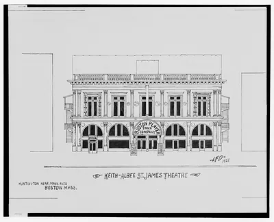 [Keith-Albee St. James Theatre (Boston Player Stock Company), Huntington Ave. near Massachusetts Ave., Boston, Massachusetts] / AFD 1928.