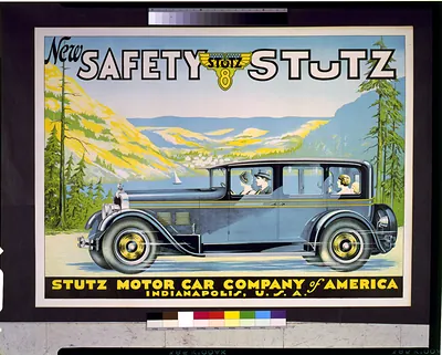 New safety Stutz--Stutz 8. Stutz Motor Car Company of America, Indianapolis, U.S.A.
