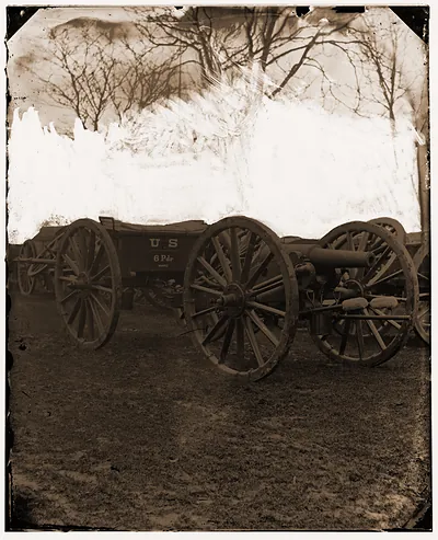 Washington District of Columbia. Wiard 6-pdr. Gun at the Arsenal