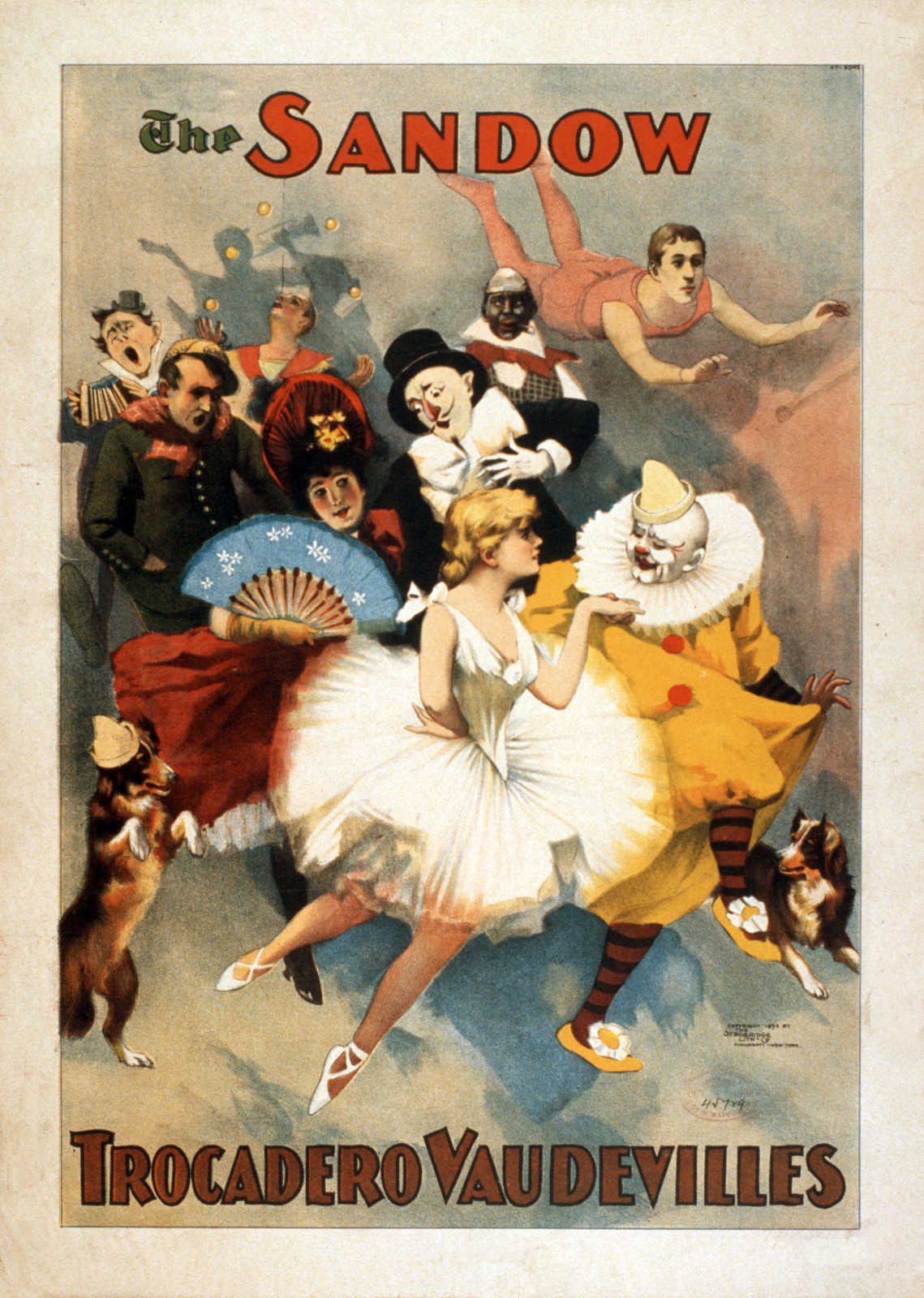 The Sandow Trocadero Vaudevilles, Cincinnati ; New York : Strobridge Lith. Co., c1894. — historic image