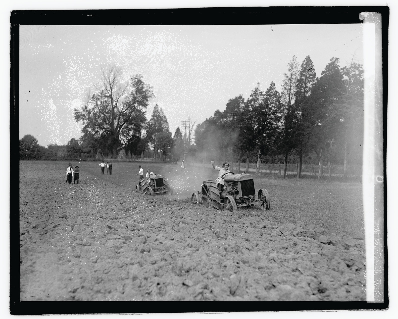 Ford tractor demonstration, [1921] — historic photograph