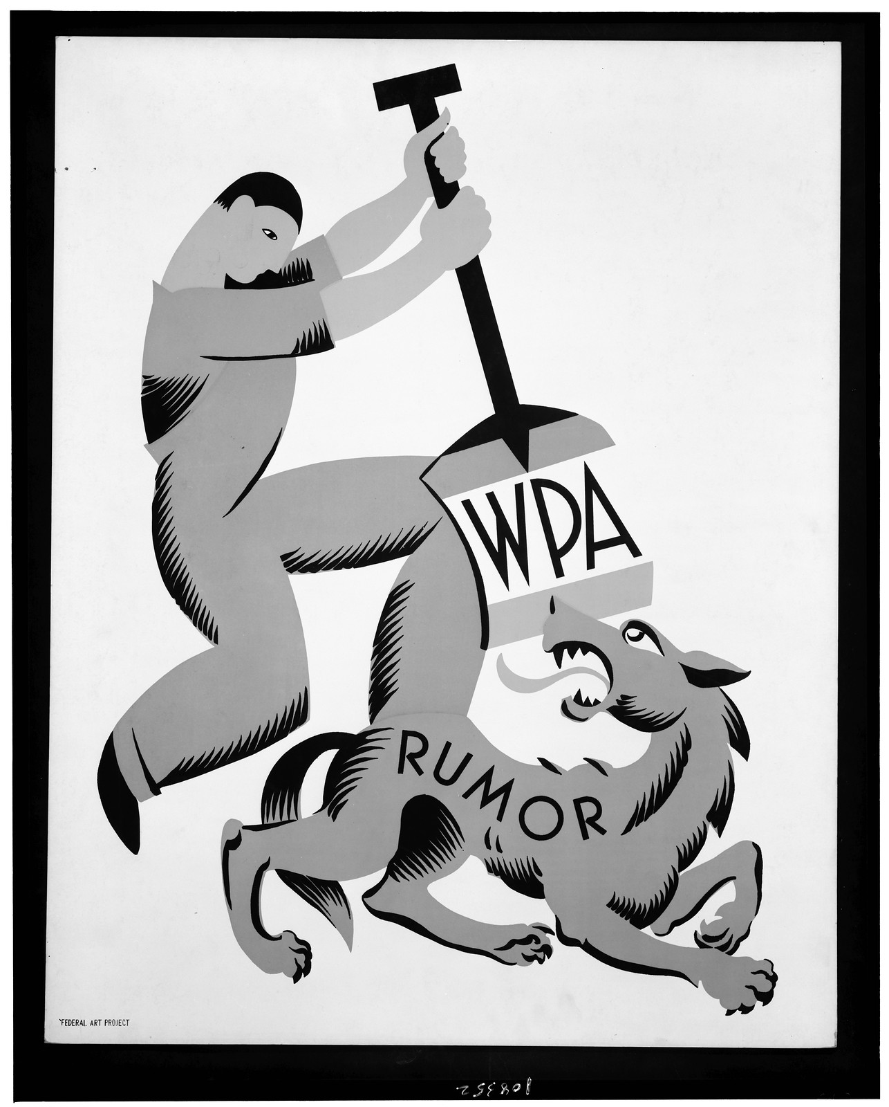 WPA rumor, 1939 — vintage poster