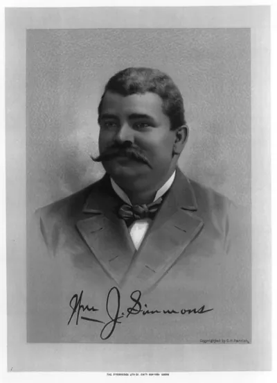 [William J. Simmons, head-and-shoulders portrait, facing left]