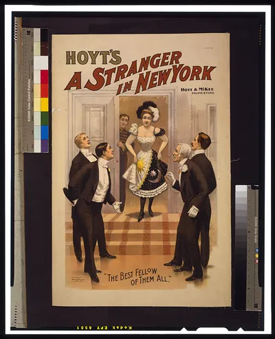 Hoyt's A Stranger in New York theatre poster