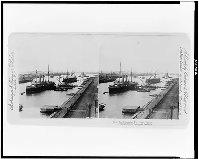 Suez Canal at Port Said, Egypt