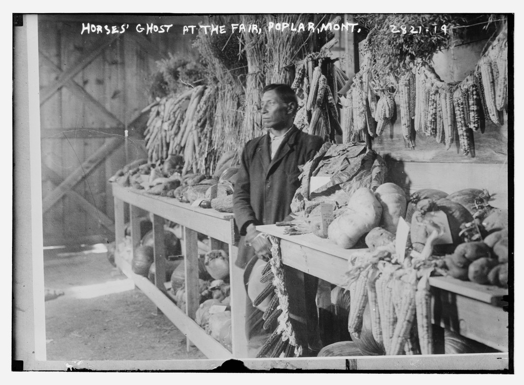 Horse's Ghost at the fair, Poplar, Mont., n/a — historic photograph