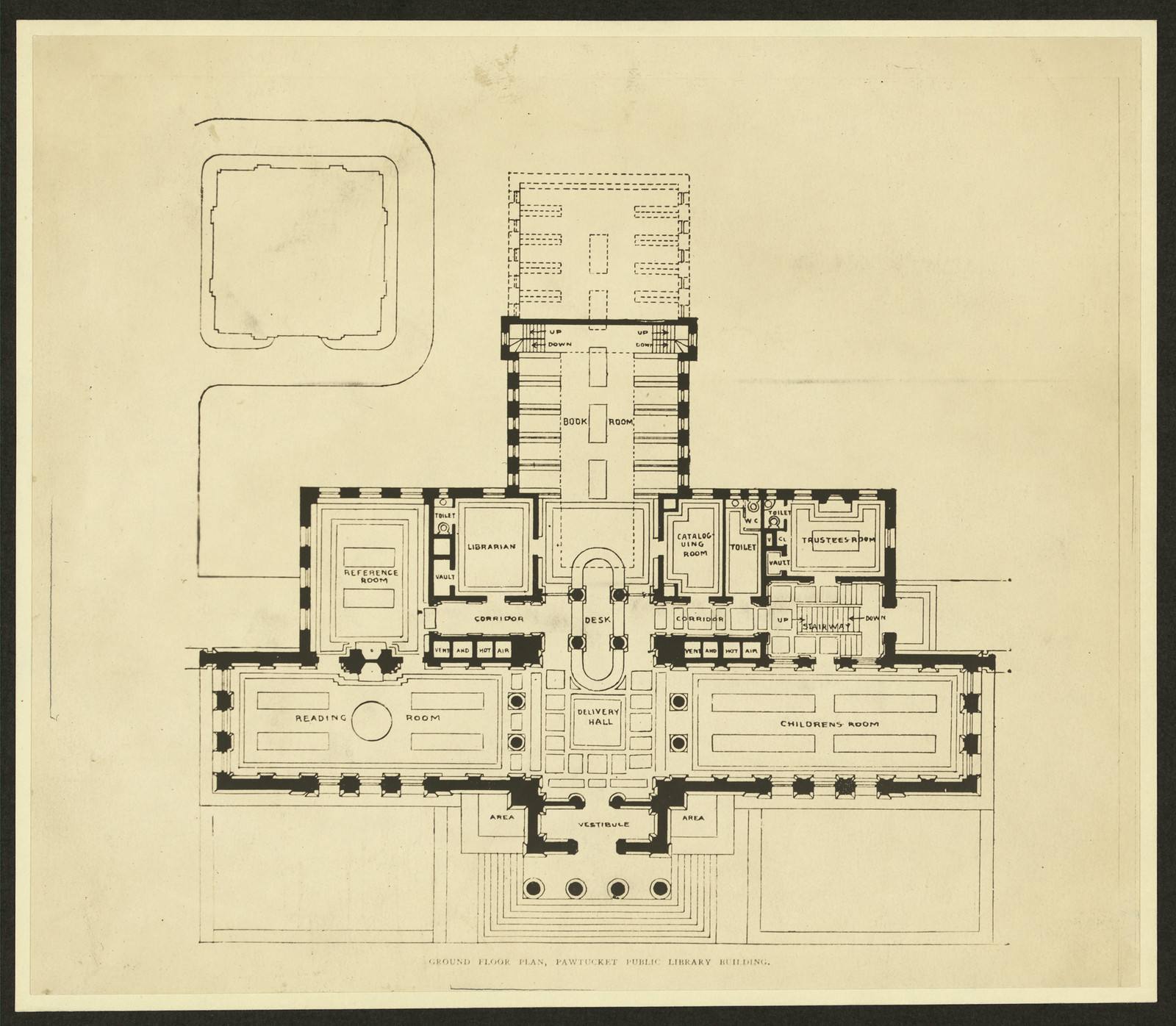 Groundfloorplan Pawtucket Public — historic image