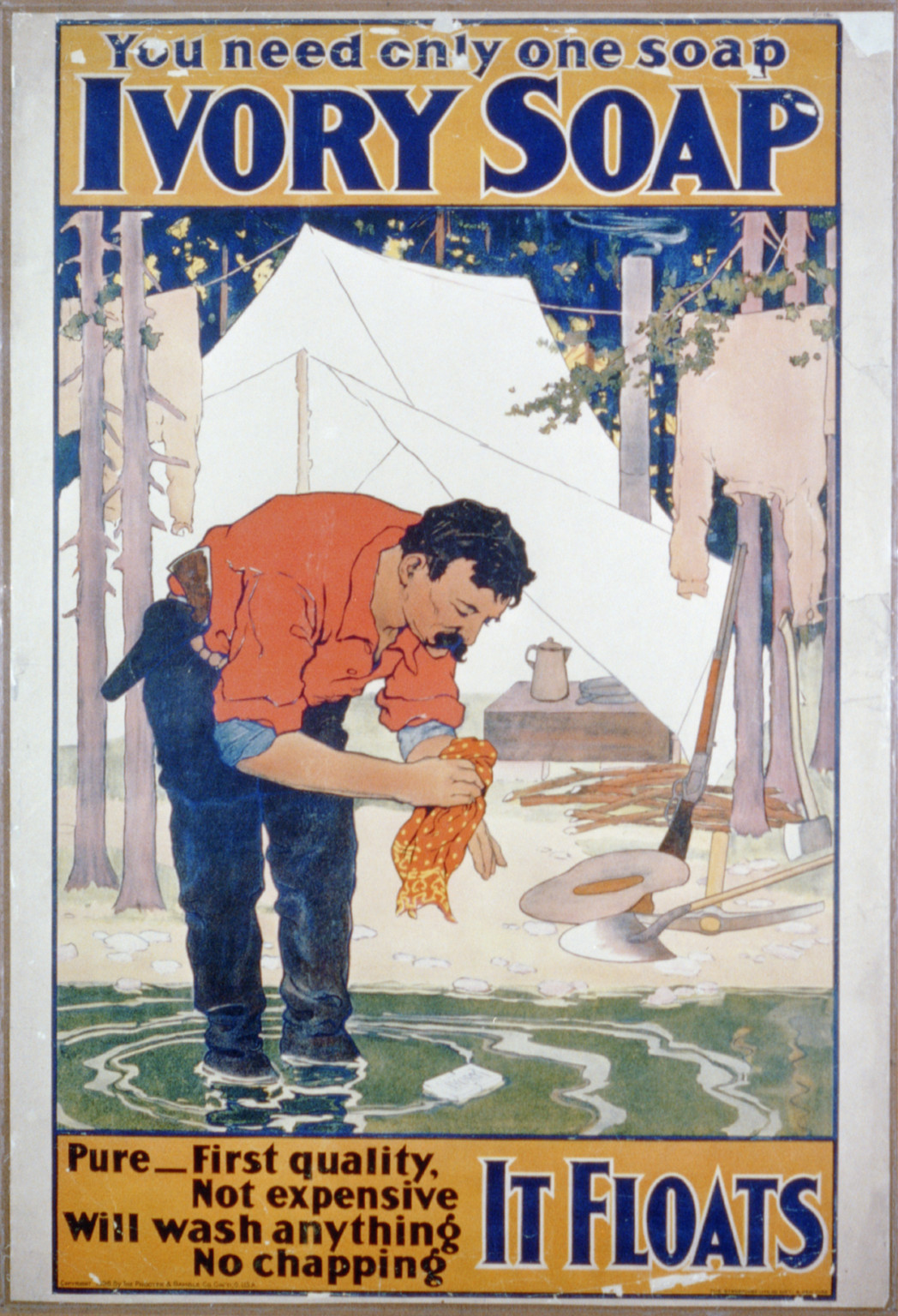 You need only one soap--Ivory soap / the Strobridge Lith. Co., Cin'ti & New York., Cin[cinna]ti ; New York : The Strobridge Lith. Co., c1898. — vintage poster