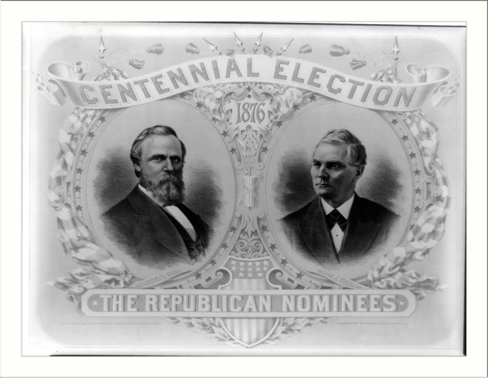 Centennial election. The republican nominees, c1876. — historic print