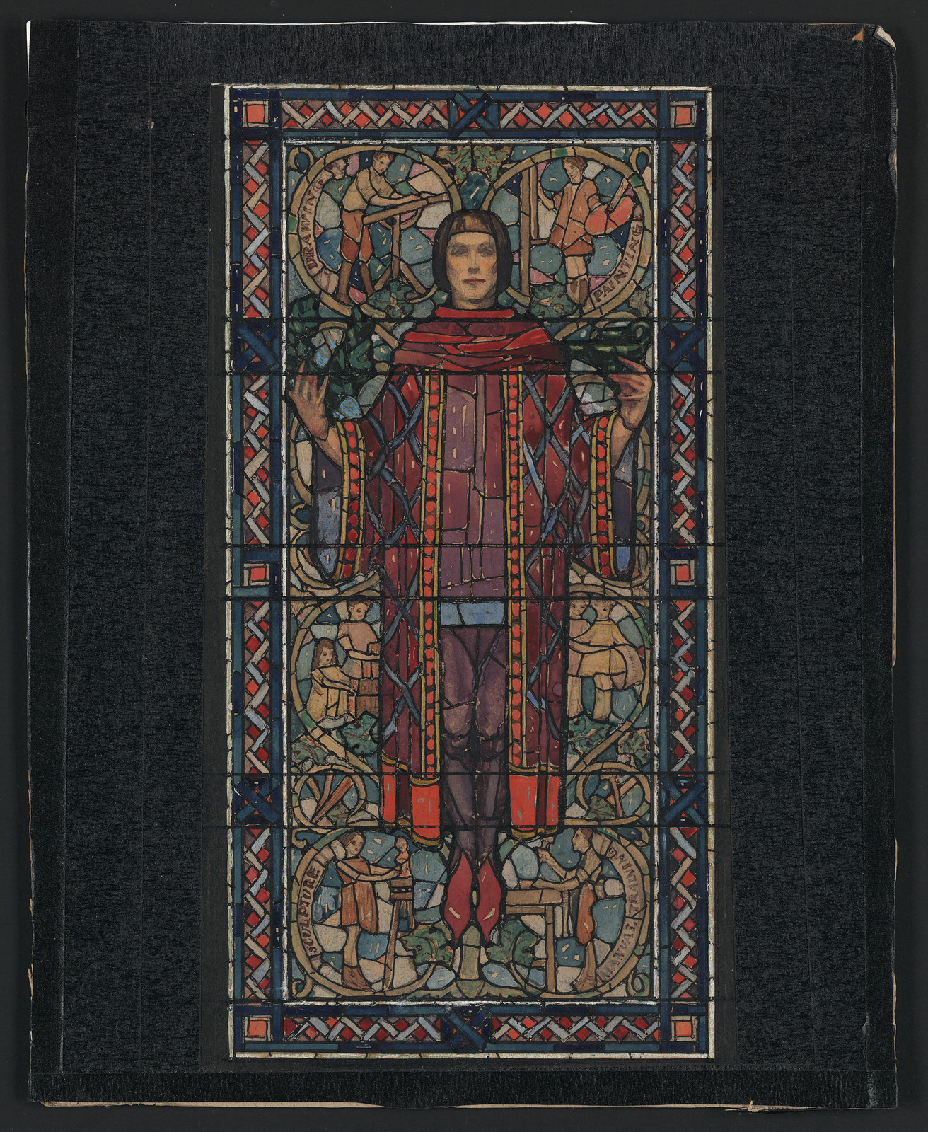 Designdrawingforstainedglasswi — historic drawing