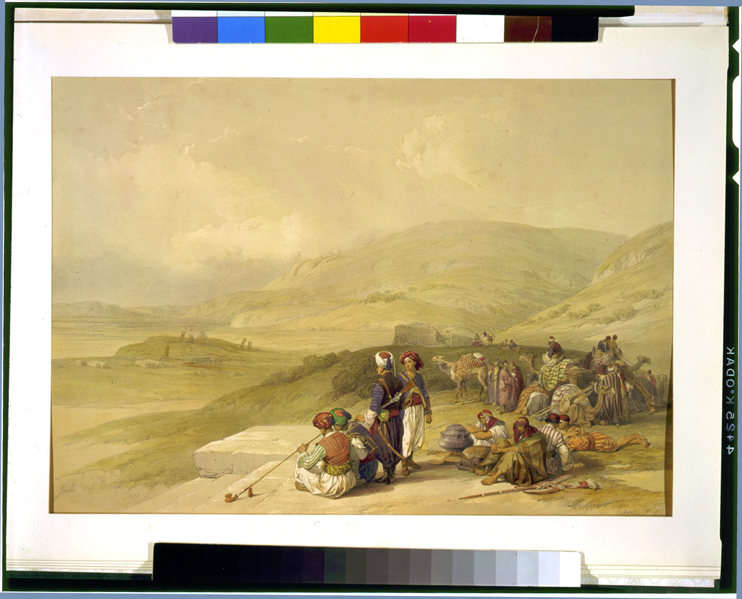 Jacobs Well at Shechem April 17th 1839, [published 1842] — antique lithograph