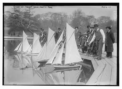 Start of yacht race, Central Park