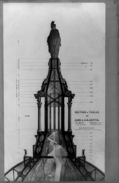 Section of Tholus on dome of U.S. Capitol