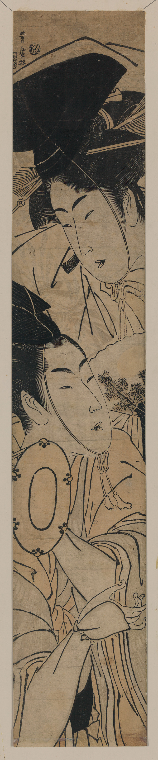 [Japanese Ukiyo-e print], 1750 — historic print