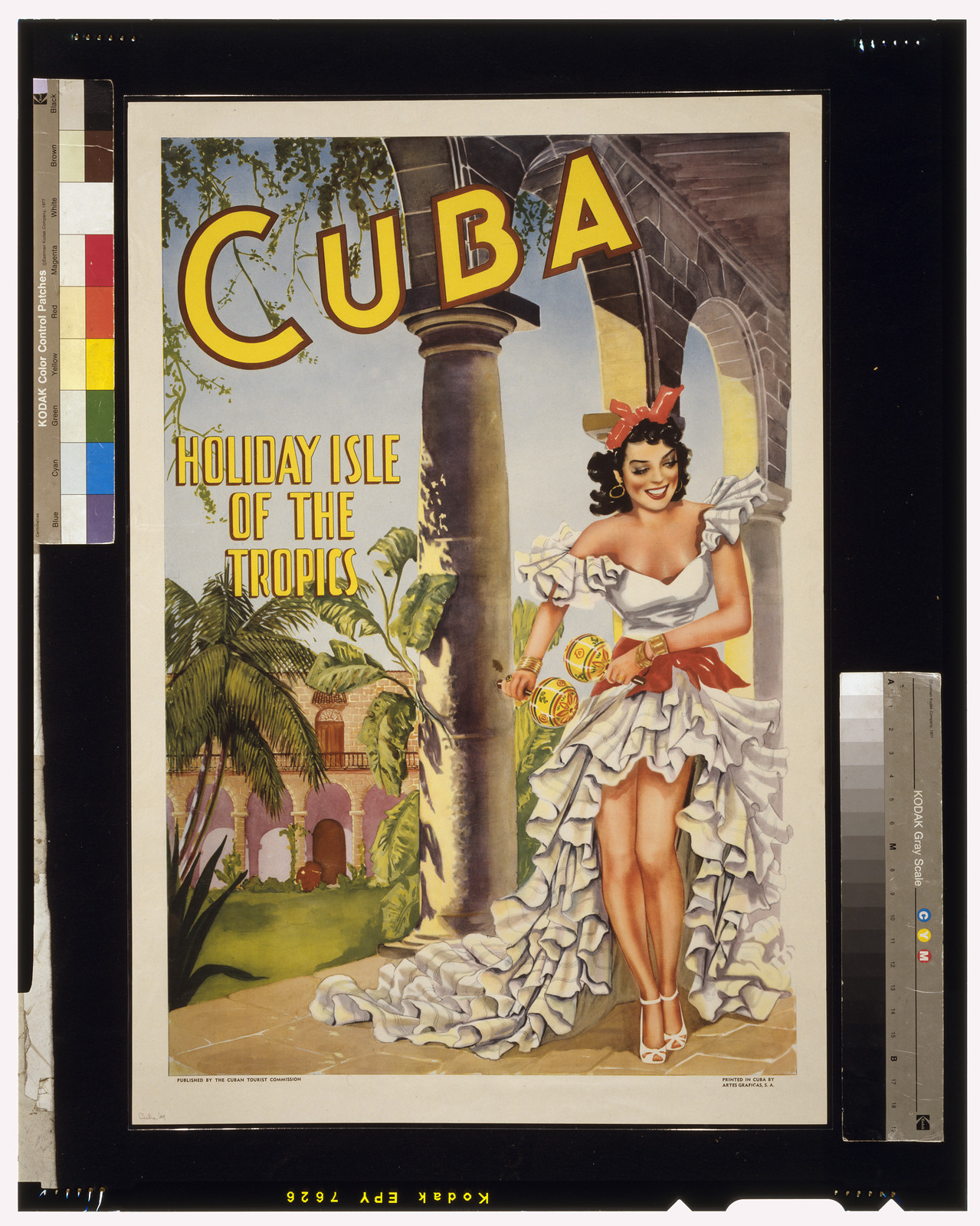 Cuba, holiday isle of the tropics — vintage poster