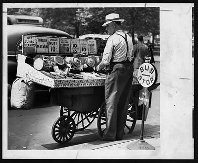 Mansellingnutsfromhispushcart N