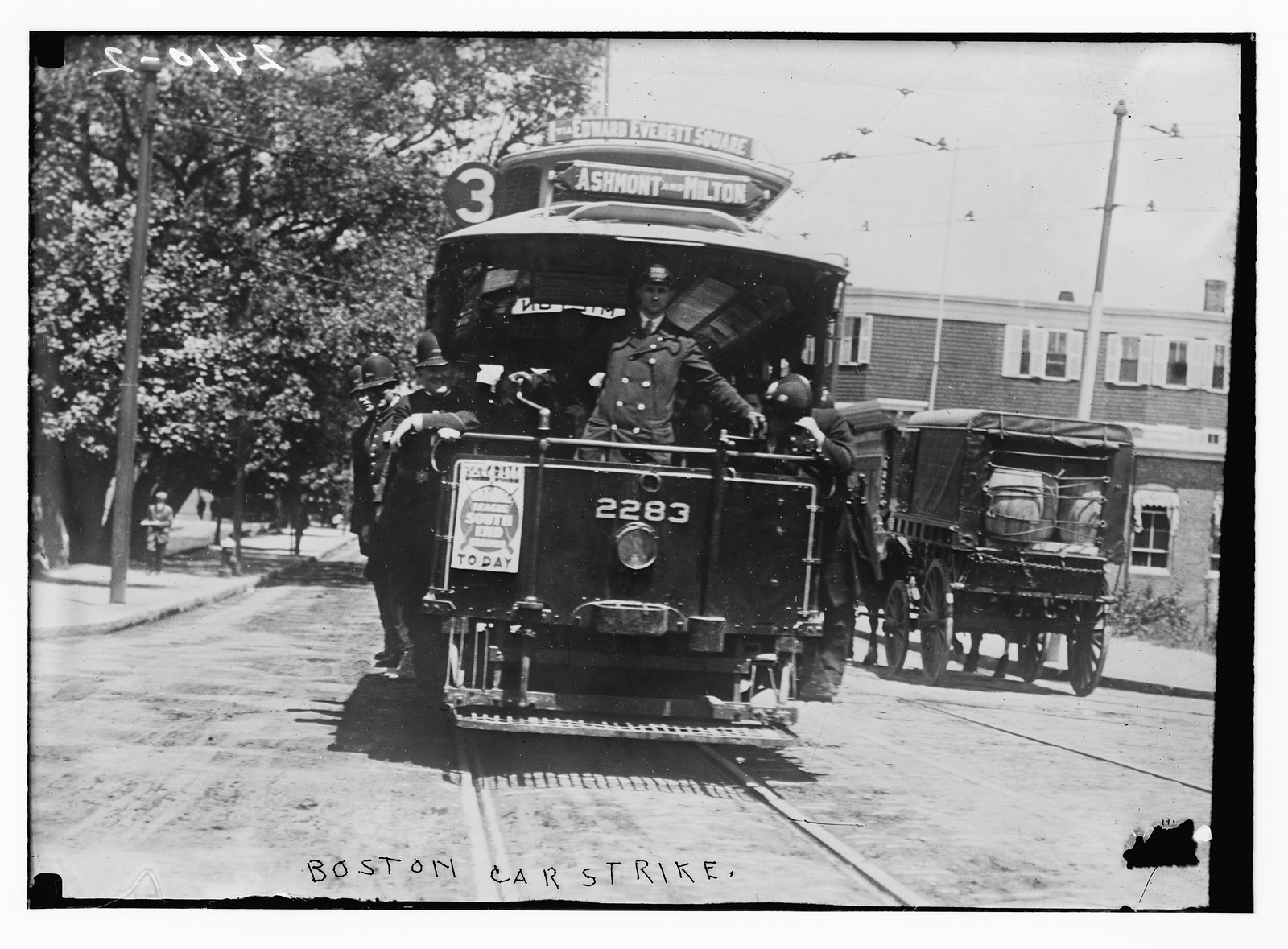 Boston Car Strike, n/a — historic photograph