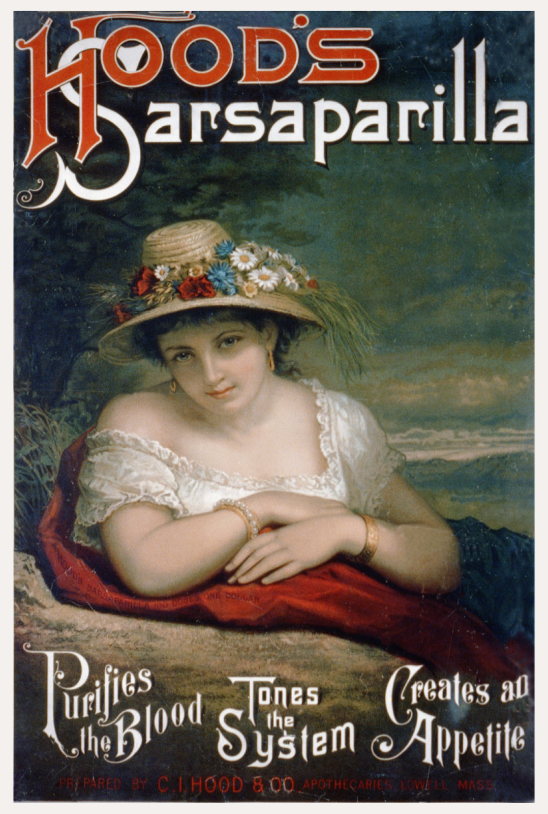 Hood's Sarsaparilla, 1886 — vintage poster