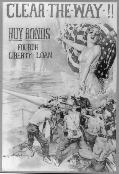 Clear-the-way!! Buy bonds--Fourth liberty loan / Howard Chandler Christy.