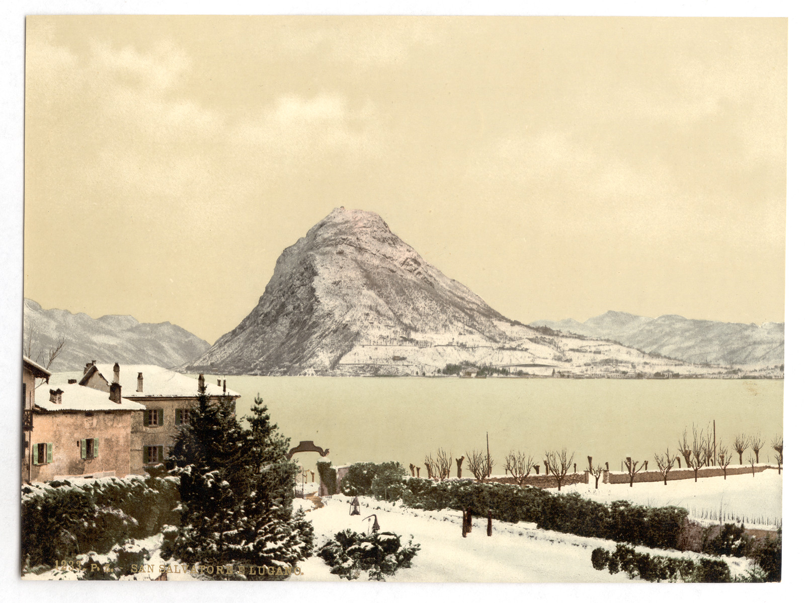 Lugano San Salvatore Tessin Switzerland, [between ca. 1890 and ca. 1900]. — historic print
