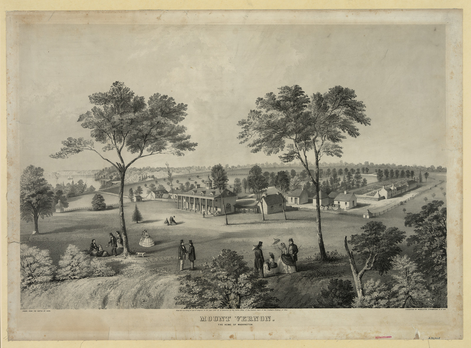 Mount Vernon, The Home of Washington — historic image