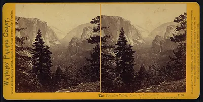 The Yosemite Valley from the Mariposa Trail Yosemite Valley Mariposa County Cal.