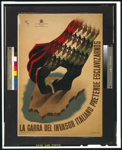 La garra del invasor italiano pretende esclavizarnos