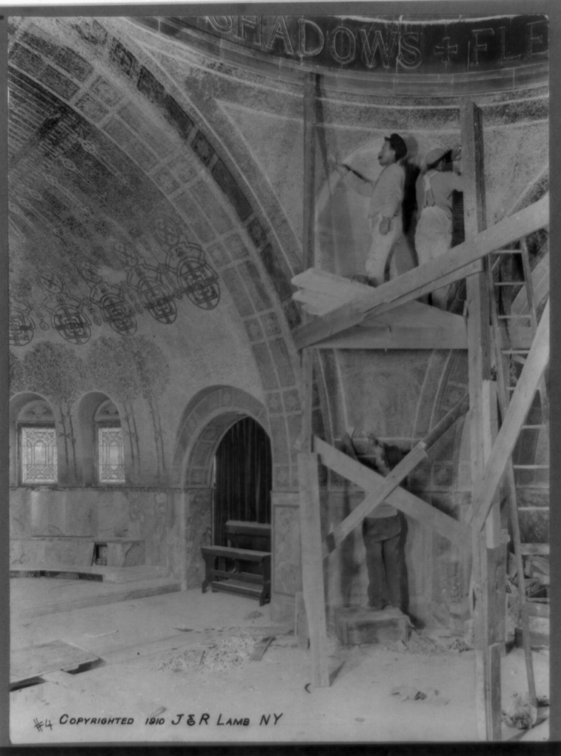Lakewood Cemetery Chapel, Minneapolis, Minnesota, c1910. — historic photograph