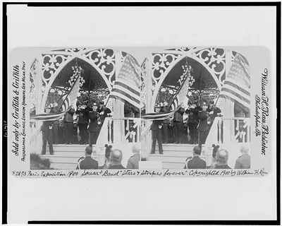 Paris Exposition 1900 Sousa Band Stars & Stripes forever