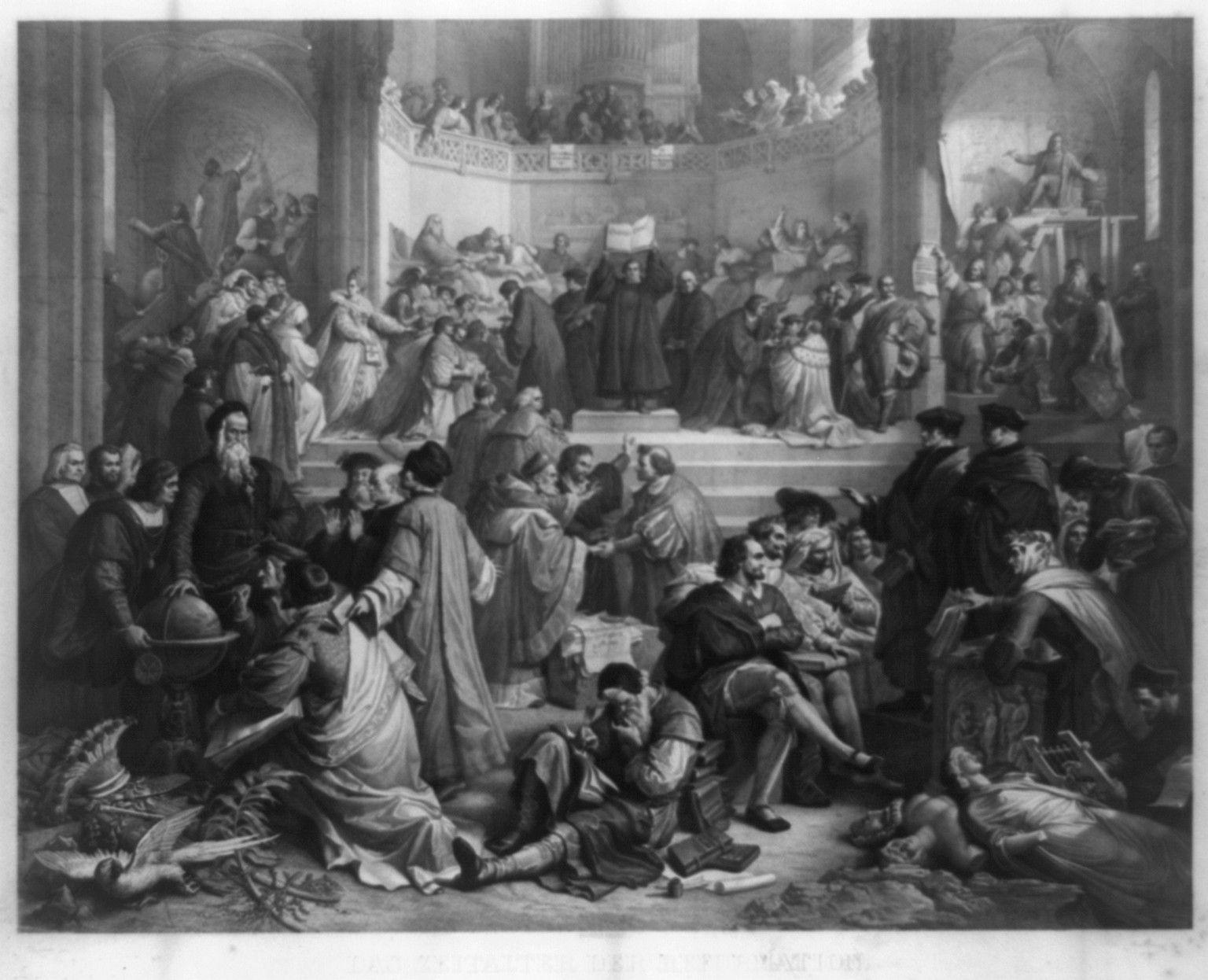 Das Zeitalter der Reformation, [18--] — antique engraving