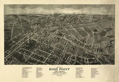 NC High Point 1913 MAP