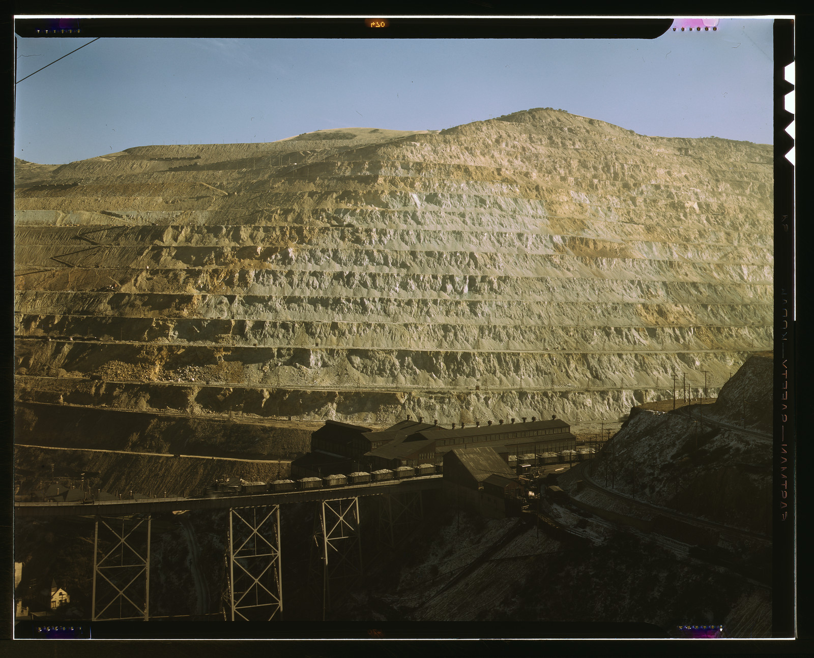 Open-pit workings — historic image