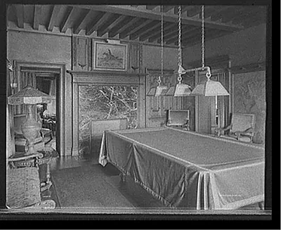 [Res. of A. Buhl, Iroquois Avenue, billiard room,Detroit, Mich.]