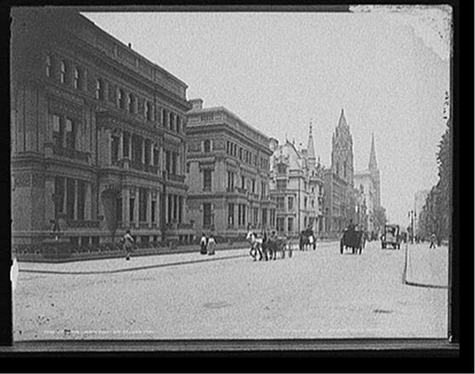 Fifth Ave., north from 51st St. [Fifty-first Street], New York], c1900. — historic photograph