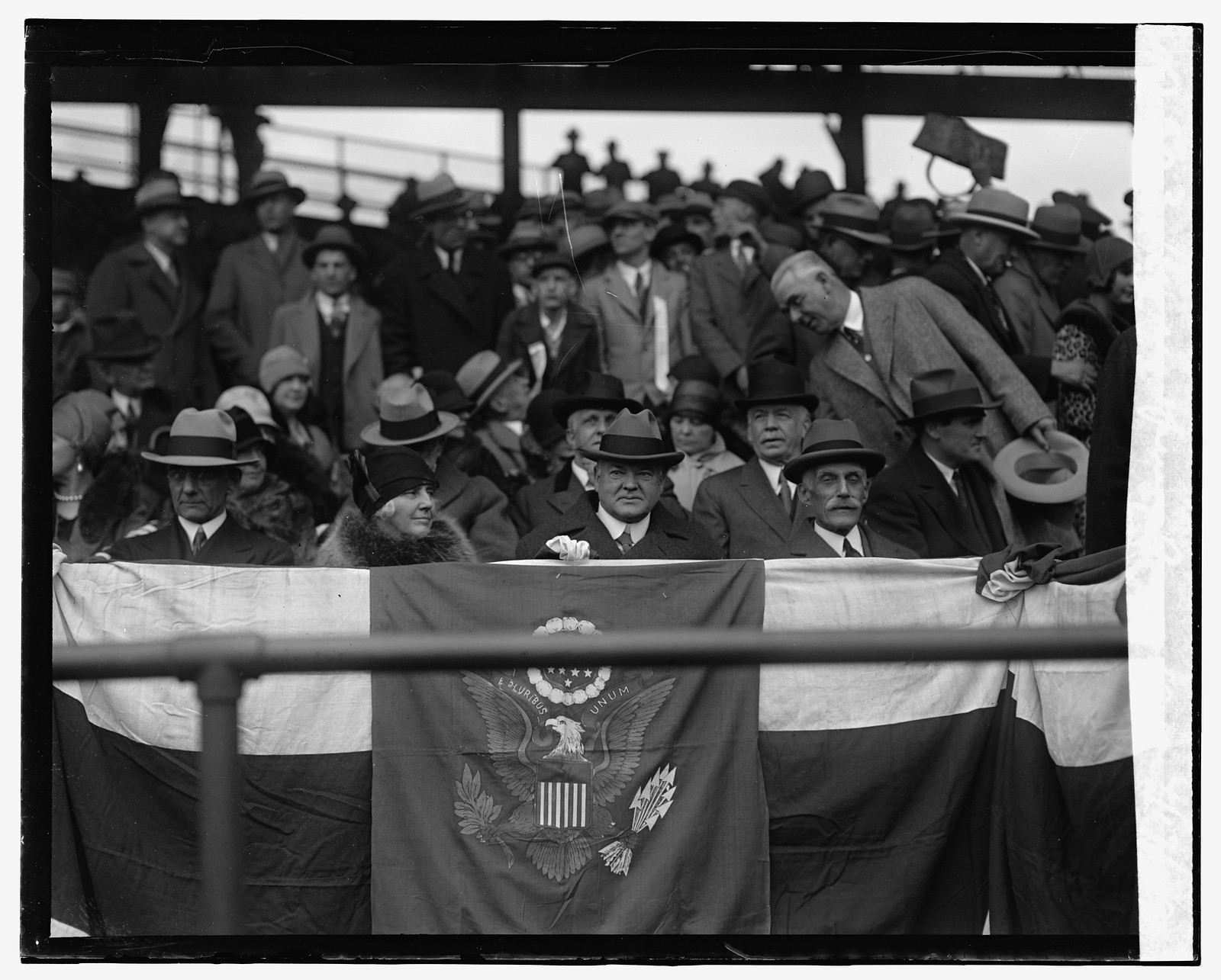 Hoover, Opening game, 1929, 4/17/29, 1929 April 17. — historic photograph