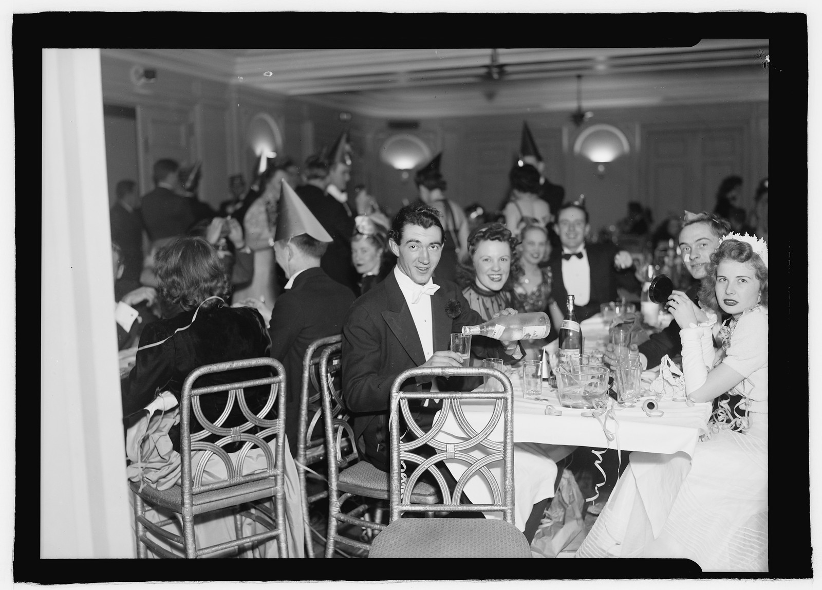 New Year Celebration, 1940, 1940 — historic photograph
