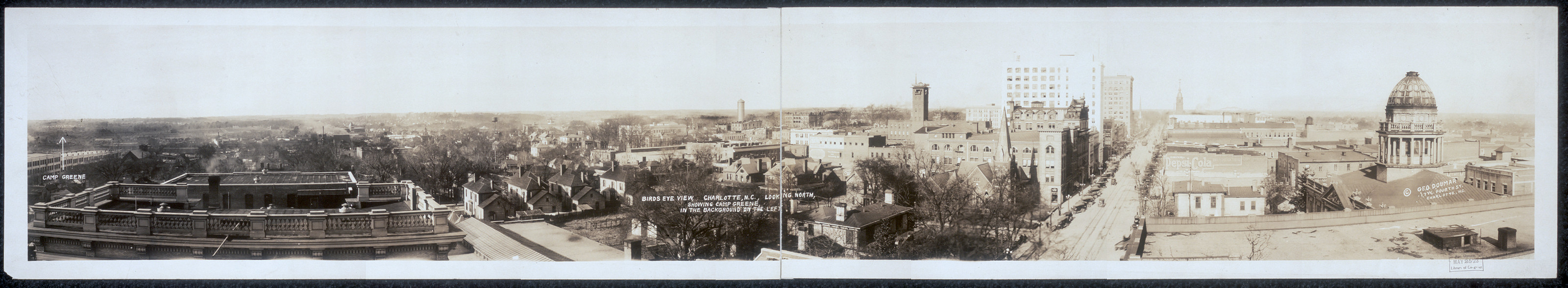 Charlotte, showing Camp Greene, North Carolina, 1918, 1918 — historic image