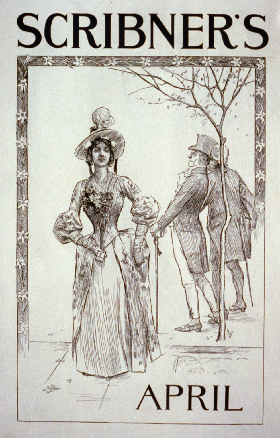 Scribner's [for] April, 1895 — vintage poster