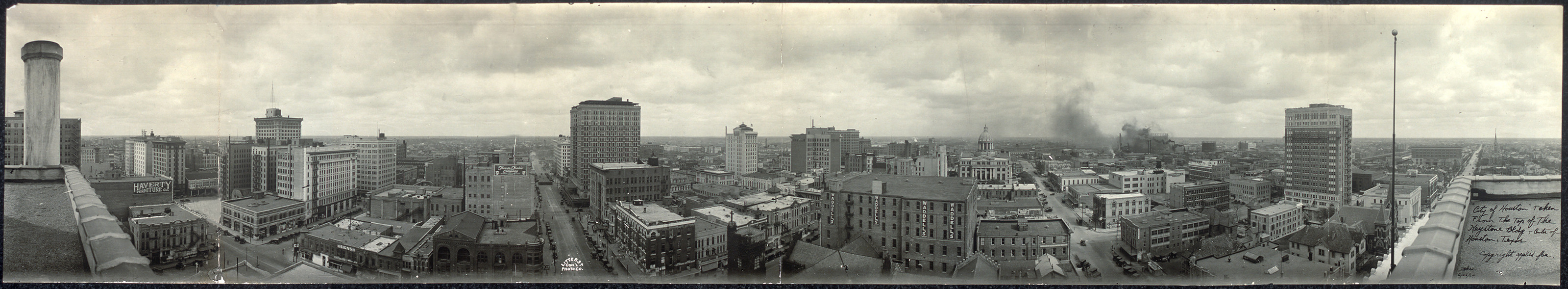Houston from Keystone Bldg, Texas, 1922, 1922 — historic image